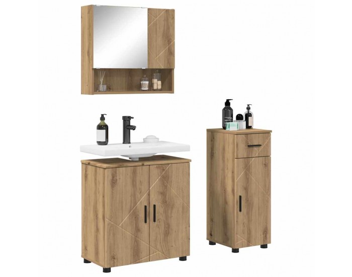 Sonata H Комплект мебели за баня 3 pcs дъб артизан 61 x 35 x 64 см