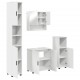 Sonata H Комплект мебели за баня с врата 4 pcs Бяло 61 x 35 x 64 см