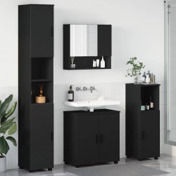 Sonata H Комплект мебели за баня с врата 4 pcs Черно 61 x 35 x 64 см - Dulapuri de baie