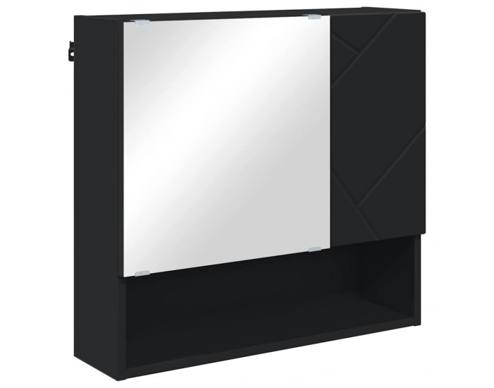 Sonata H Комплект мебели за баня с врата 4 pcs Черно 61 x 35 x 64 см