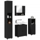 Sonata H Комплект мебели за баня с врата 4 pcs Черно 61 x 35 x 64 см