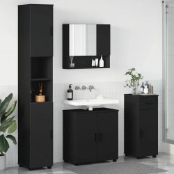 Sonata H Комплект мебели за баня с чекмедже 4 pcs Черно 61 x 35 x 64 см - Dulapuri de baie