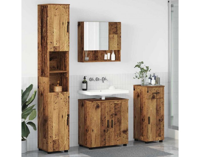 Sonata H Комплект мебели за баня 4 pcs Старо дърво 61 x 35 x 64 см