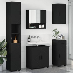 Sonata H Комплект мебели за баня с чекмедже 5 pcs Черно 61 x 35 x 64 см - Dulapuri de baie