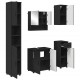 Sonata H Комплект мебели за баня с чекмедже 5 pcs Черно 61 x 35 x 64 см