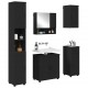 Sonata H Комплект мебели за баня с чекмедже 5 pcs Черно 61 x 35 x 64 см
