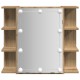 Sonata H Огледален шкаф с LED, дъб артизан, 70x16,5x60 см