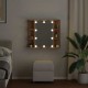 Sonata H Огледален шкаф с LED, дъб артизан, 70x16,5x60 см