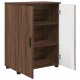 Sonata H Шкаф за баня с рафт Кафяв дъб 60 x 35 x 80 см Инженерно дърво