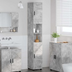 Sonata H Висок шкаф за баня със съхранение Бетонно сиво 30 x 35 x 192 см - Baie