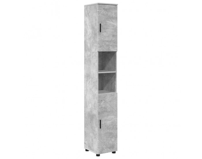 Sonata H Висок шкаф за баня със съхранение Бетонно сиво 30 x 35 x 192 см