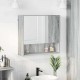 Sonata H Шкаф с огледало Сив сонома 59 x 17 x 55 см Инженерно дърво