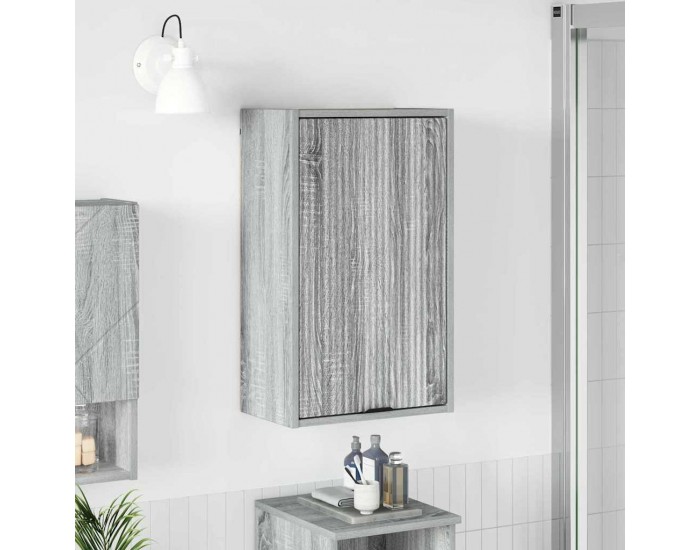 Sonata H Шкаф за баня Сив сонома 39 x 23.5 x 65 см Инженерно дърво