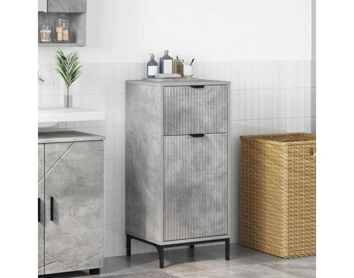 Sonata H Шкаф за баня Бетонно сиво 39.5 x 36 x 88 см Инженерно дърво