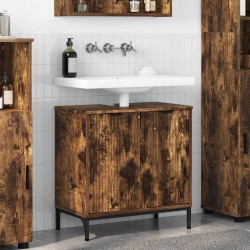 Sonata H Шкаф за мивка в баня с врата Опушен дъб 60.5 x 33.5 x 61 см - Dulapuri de baie