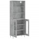 Sonata Dulap înalt, gri beton, 69,5x34x180, lemn compozit