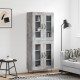 Sonata H Висок шкаф, бетонно сив, 69,5x34x180 см, инженерно дърво