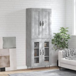 Sonata H Висок шкаф, бетонно сив, 69,5x34x180 см, инженерно дърво - Living