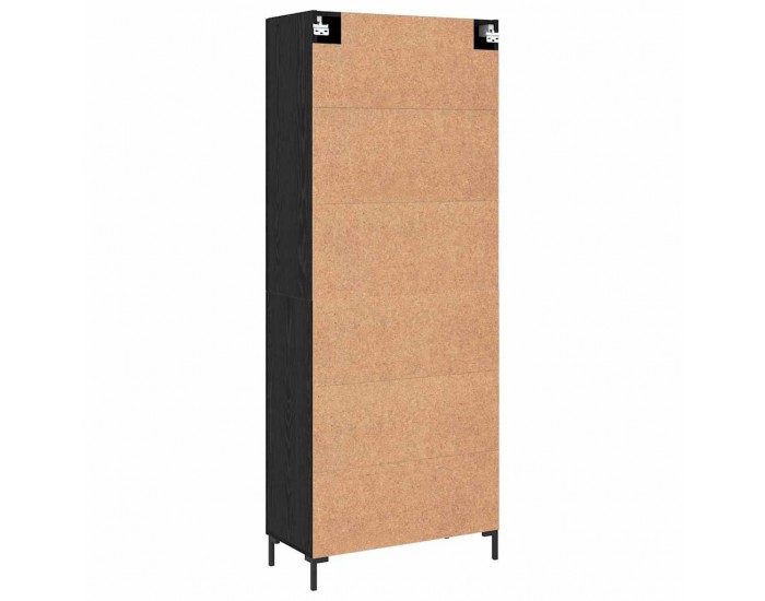 Sonata H Висок шкаф 2 pcs Черен дъб 69.5 x 34 x 180 см Инженерно дърво