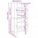 Sonata H Висок шкаф 2 pcs Черен дъб 69.5 x 34 x 180 см Инженерно дърво