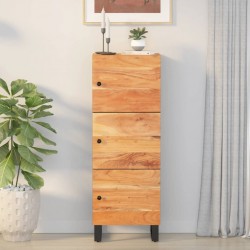 Sonata H Висок шкаф с 3 врати 40x33x110 см масивно дърво акация и желязо - Corpuri, vitrine, biblioteci modulare