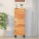 Sonata H Висок шкаф с 3 врати 40x33x110 см масивно дърво акация и желязо