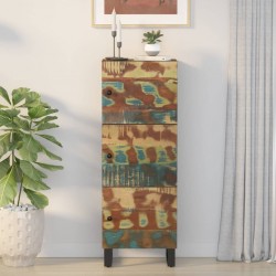 Sonata H Висок шкаф с 3 врати 40x33x110 см регенериран масив и желязо - Corpuri, vitrine, biblioteci modulare