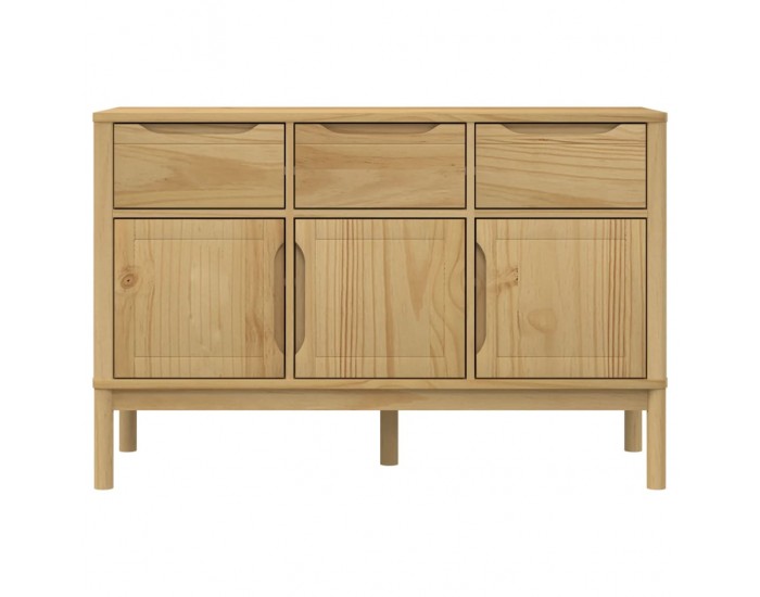 Sonata H Сайдборд FLORO, восъчнокафяв, 114x43x74 см, борово дърво масив