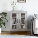 Sonata Dulap, gri beton, 69,5x34x90 cm, lemn compozit