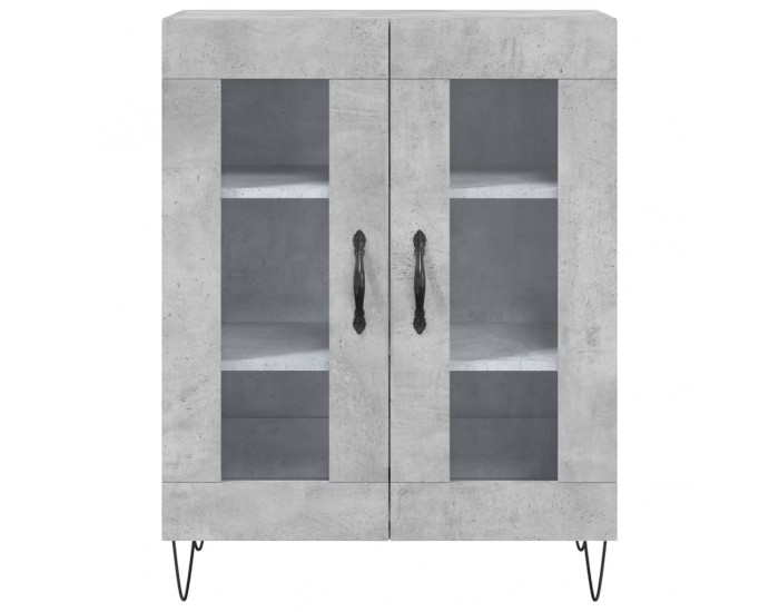 Sonata Dulap, gri beton, 69,5x34x90 cm, lemn compozit