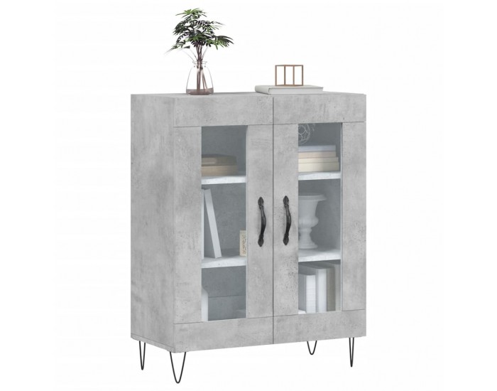Sonata Dulap, gri beton, 69,5x34x90 cm, lemn compozit
