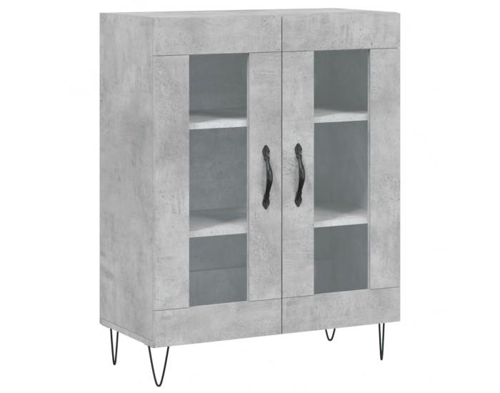 Sonata Dulap, gri beton, 69,5x34x90 cm, lemn compozit