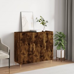 Sonata H Сайдборд, опушен дъб, 90x34x80 см, инженерно дърво - Corpuri, vitrine, biblioteci modulare