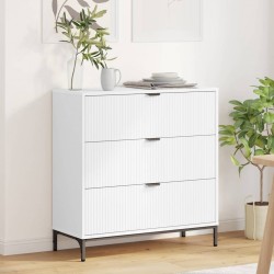 Sonata H Служебен шкаф с чекмедже Бяло 79.5 x 33 x 82 см Инженерно дърво - Corpuri, vitrine, biblioteci modulare