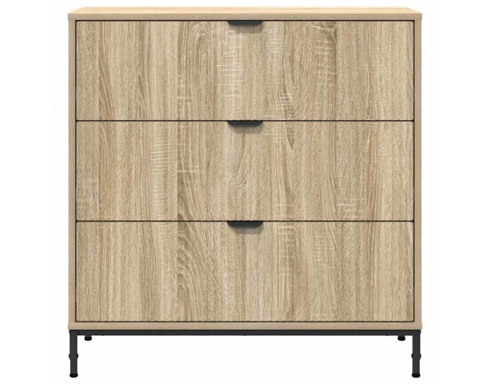 Sonata H Служебен шкаф дъб сонома 79.5 x 33 x 82 см Инженерно дърво