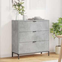 Sonata H Служебен шкаф Бетонно сиво 79.5 x 33 x 82 см Инженерно дърво - Corpuri, vitrine, biblioteci modulare