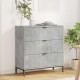 Sonata H Служебен шкаф Бетонно сиво 79.5 x 33 x 82 см Инженерно дърво