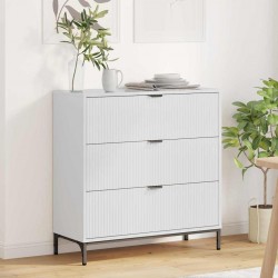 Sonata H Служебен шкаф с чекмедже Бяло Със Силен Гланц 79.5 x 33 x 82 см - Corpuri, vitrine, biblioteci modulare