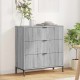 Sonata H Служебен шкаф Сив сонома 79.5 x 33 x 82 см Инженерно дърво