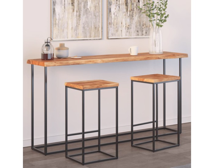 Sonata Blat masă 180x40x2,5 cm dreptunghiular lemn acacia margine vie