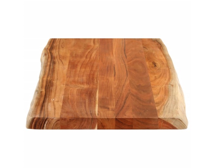 Sonata Blat masă, 100x60x2,5 cm dreptunghiular lemn acacia margine vie