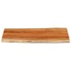 Sonata Blat masă, 100x60x2,5 cm dreptunghiular lemn acacia margine vie