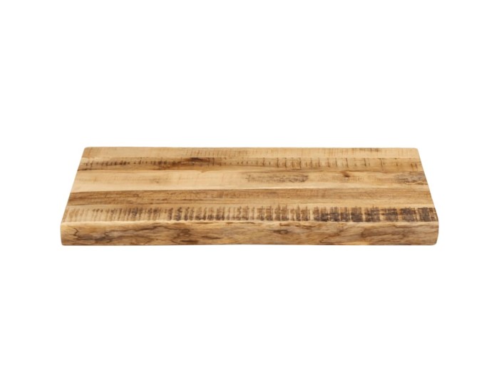 Sonata Blat de masă contur organic 70x40x3,8 cm lemn masiv mango brut