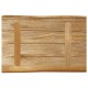Sonata Blat de masă contur organic 70x40x3,8 cm lemn masiv mango brut