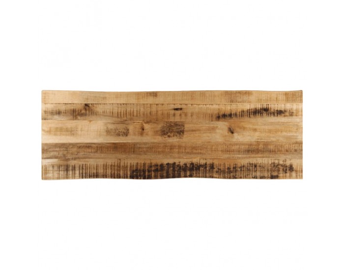 Sonata H Плот за маса, жив ръб, 120x40x3,8 см, масивно дърво грубо манго