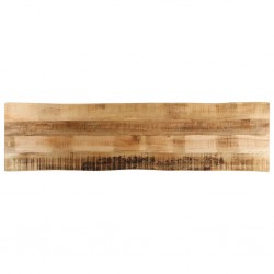 Sonata H Плот за маса, жив ръб, 160x40x3,8 см, масивно дърво грубо манго - Piese pentru mese