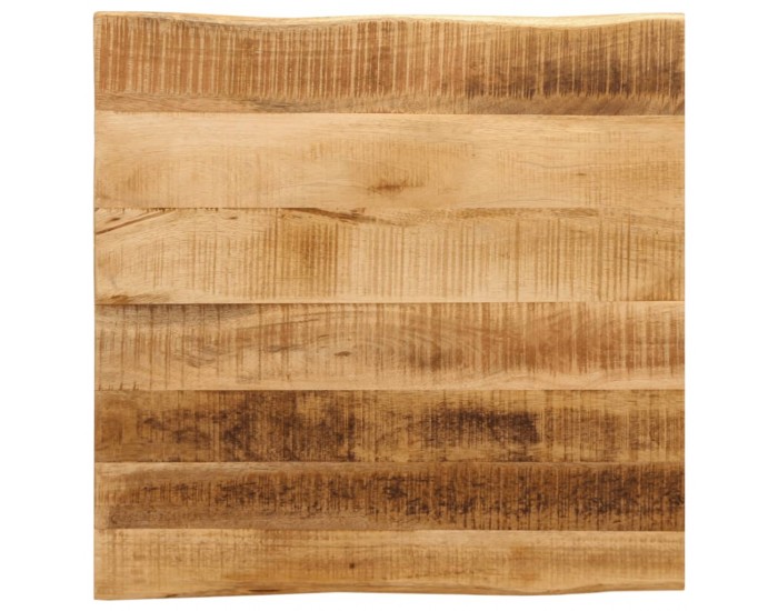 Sonata H Плот за маса, жив ръб, 60x60x3,8 см, масивно дърво грубо манго