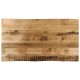 Sonata Blat de masă contur natural 100x60x3,8 cm lemn masiv mango brut