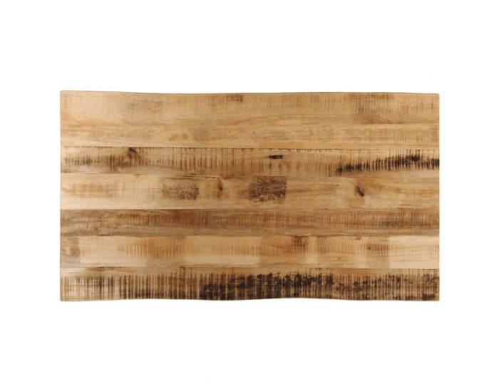 Sonata H Плот за маса, жив ръб, 100x60x3,8 см, масивно дърво грубо манго