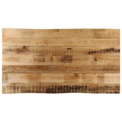 Sonata H Плот за маса, жив ръб, 110x60x3,8 см, масивно дърво грубо манго - Piese pentru mese